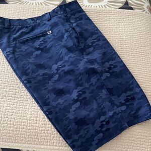 Peter Millar Light Blue Camouflage Shorts